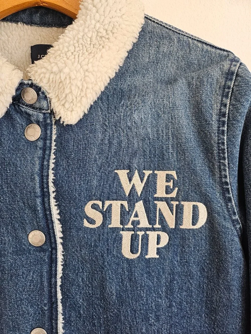 J.Crew Sherpa Lined Denim Jacket 